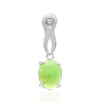 Imperial Chrysoprase Silver Pendant
