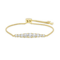 White Topaz Silver Bracelet