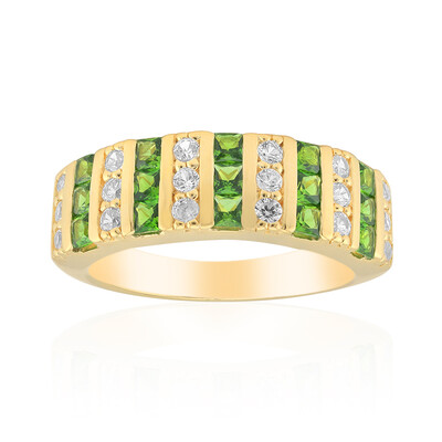 Russian Diopside Silver Ring