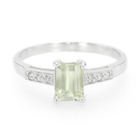 Canary Kunzite Silver Ring