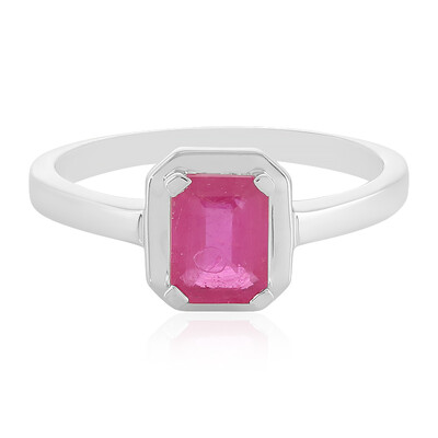 Madagascar Pink Sapphire Silver Ring