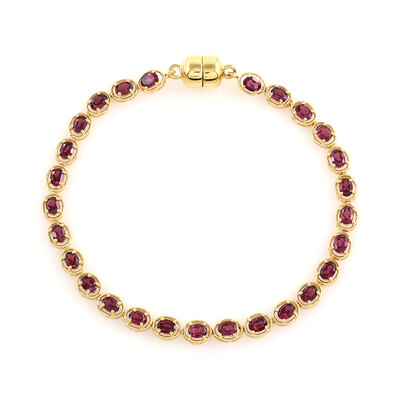Rhodolite Silver Bracelet