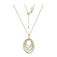 White Topaz Silver Necklace (Adela Silber)