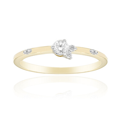 9K SI1 (G) Diamond Gold Ring (Annette)