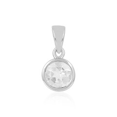 White Quartz Silver Pendant