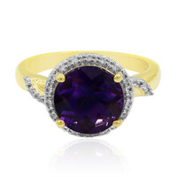 9K Uruguayan Amethyst Gold Ring