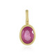 Madagascar Pink Sapphire Silver Pendant