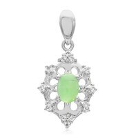 Imperial Chrysoprase Silver Pendant