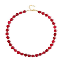 Fuchsia Quartz Silver Necklace