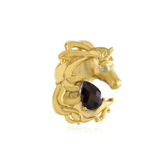 Mozambique Garnet Silver Brooch (Gems en Vogue)