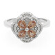 Padparadscha Sapphire Silver Ring