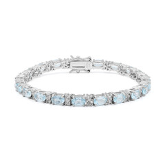 Sky Blue Topaz Silver Bracelet