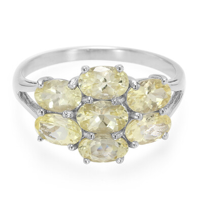 Neon Danburite Silver Ring