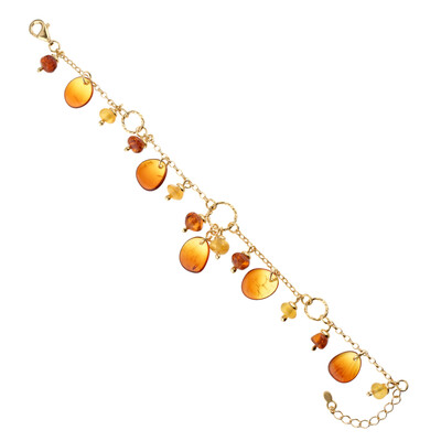 Sunrise Baltic Amber Silver Bracelet (dagen)