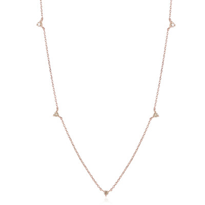 9K VVS2 Brown Diamond Gold Necklace