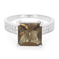 Smoky Quartz Silver Ring
