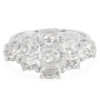 White Sapphire Silver Ring