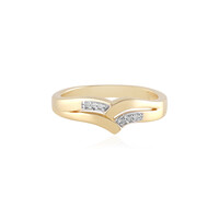 I3 (J) Diamond Silver Ring