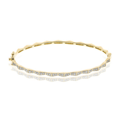 14K I1 (H) Diamond Gold Bangle (CIRARI)