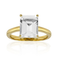 White Topaz Silver Ring
