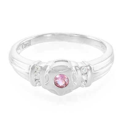 Padparadscha Sapphire Silver Ring