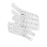 White Topaz Silver Ring
