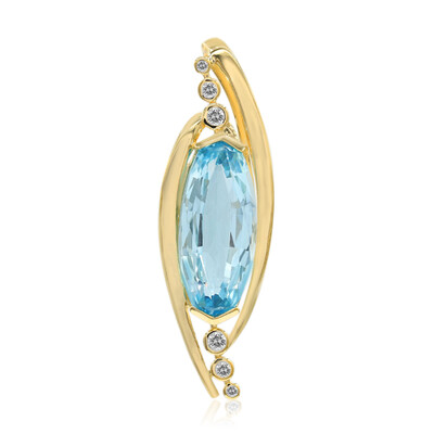9K Sky Blue Topaz Gold Pendant (Adela Gold)