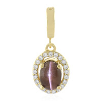 Cat´s Eye Sillimanite Silver Pendant