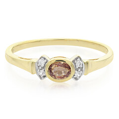 Padparadscha Sapphire Silver Ring