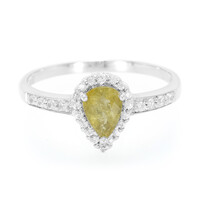 Cuprian Tourmaline Silver Ring