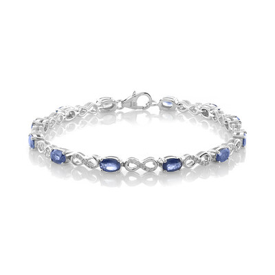 Blue Sapphire Silver Bracelet