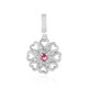 Nigerian Pink Tourmaline Silver Pendant