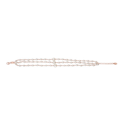 White Freshwater Pearl Silver Bracelet