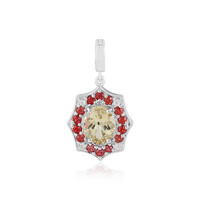 Yellow Beryl Silver Pendant