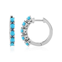 Sleeping Beauty Turquoise Silver Earrings (Faszination Türkis)