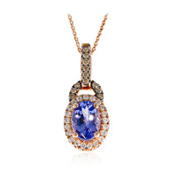 10K AAA Tanzanite Gold Necklace