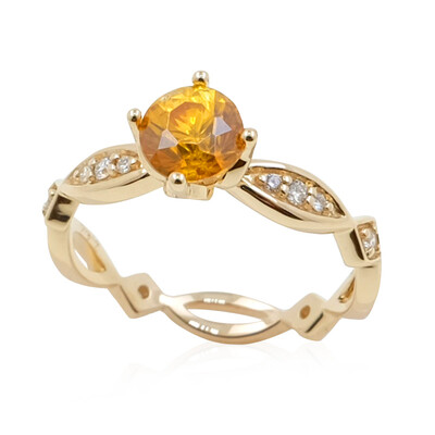 14K Sphalerite Gold Ring (de Melo)