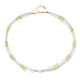White Freshwater Pearl Silver Necklace (Riya)