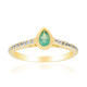 Zambian Emerald Silver Ring
