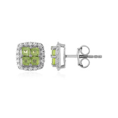 Arizona Peridot Silver Earrings
