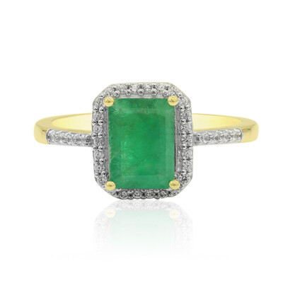 9K Zambian Emerald Gold Ring