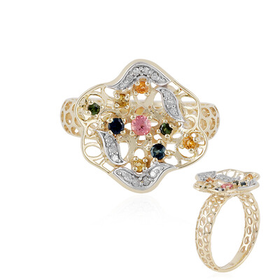 9K Pink Tourmaline Gold Ring (Ornaments by de Melo)