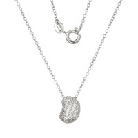 Zircon Silver Necklace (Adela Silber)