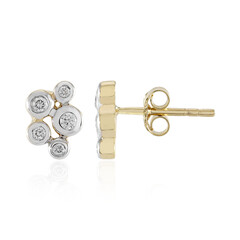 9K SI1 (H) Diamond Gold Earrings