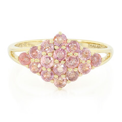 18K Unheated Padparadscha Sapphire Gold Ring (AMAYANI)