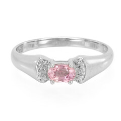 Padparadscha Sapphire Silver Ring