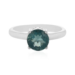 Belgian Teal Fluorite Silver Ring