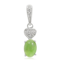 Imperial Chrysoprase Silver Pendant