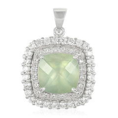 Prehnite Silver Pendant