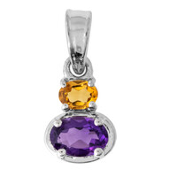 Amethyst Silver Pendant